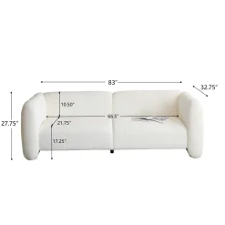 Tonson Wave Design Boucle Sofa