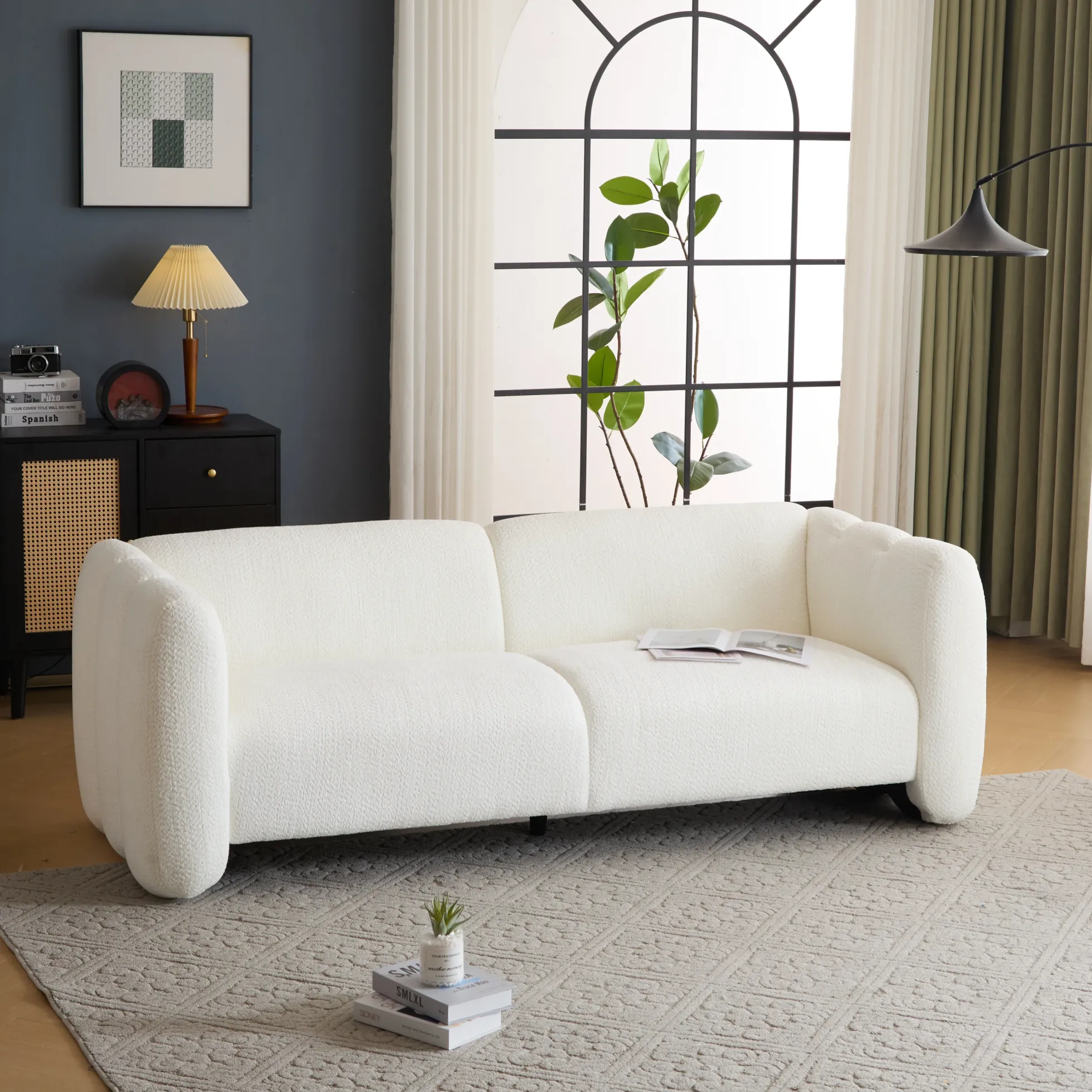 Tonson Wave Design Boucle Sofa