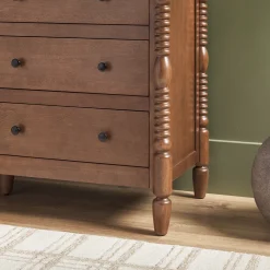 Traditional Vivienne 6-Drawer Easy Assembly Solid Wood Dresser