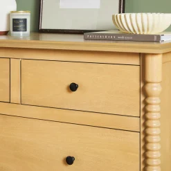 Traditional Vivienne 5-Drawer Easy Assembly Solid Wood Dresser