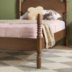 Traditional Vivienne Easy Assembly Solid Wood Twin Bedframe