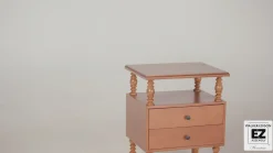 Traditional Vivienne Easy Assembly Solid Wood Nightstand