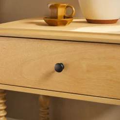 Traditional Vivienne Easy Assembly Solid Wood Nightstand