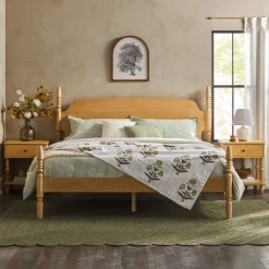 Traditional Vivienne Easy Assembly Solid Wood Bed