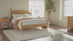 Traditional Vivienne Easy Assembly Solid Wood Bed