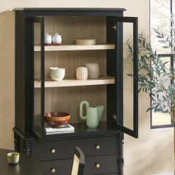 Traditional Vivienne Easy Assembly Bookcase Cabinet with Drawers