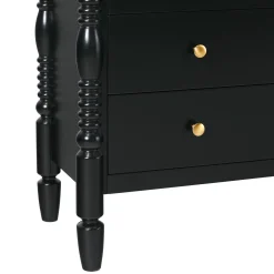 Traditional Vivienne Easy Assembly Bookcase Cabinet with Drawers
