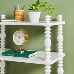 Traditional Vivienne Easy Assembly Solid Wood Short Bookshelf