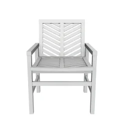 Vincent Patio Wood Chairs, Set of 2