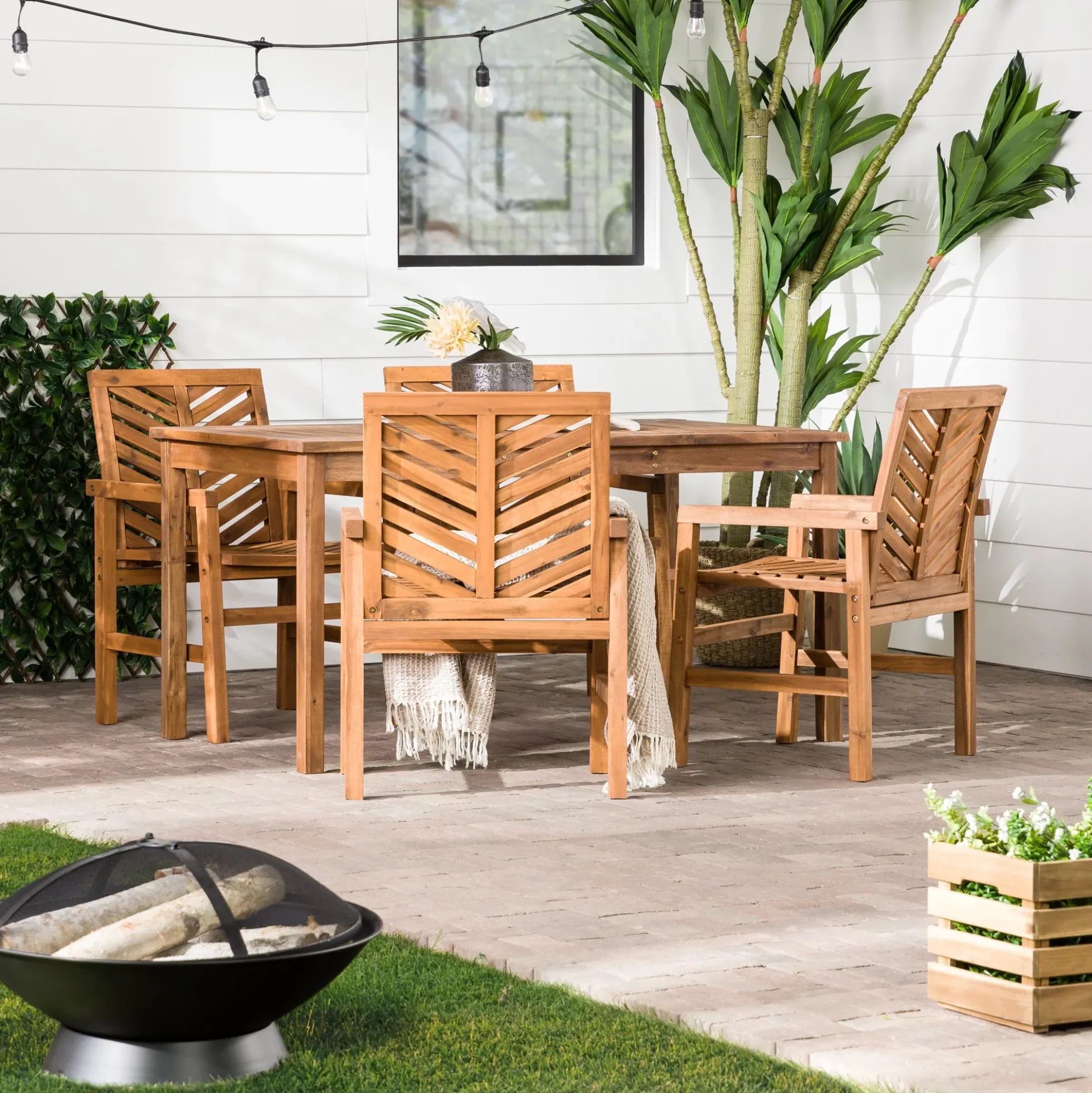 Vincent 5-Piece Outdoor Patio Dining Set