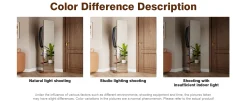 Walker Edison | 360° Rotating 66'x14' Multifunctional Full Length Mirror with Storage