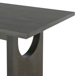 Walker Edison | 60' Wood 7-Piece Retro Dining Table Set for 6 with Upholstered Chairs