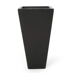 Walker Edison | Black Outdoor Modern Planter