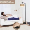 Walker Edison | Boho Arc Floor Lamp for Living Room with 3 Color Temperatures