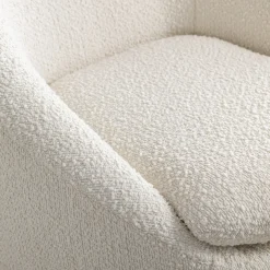 Walker Edison | Boucle Swivel Chair