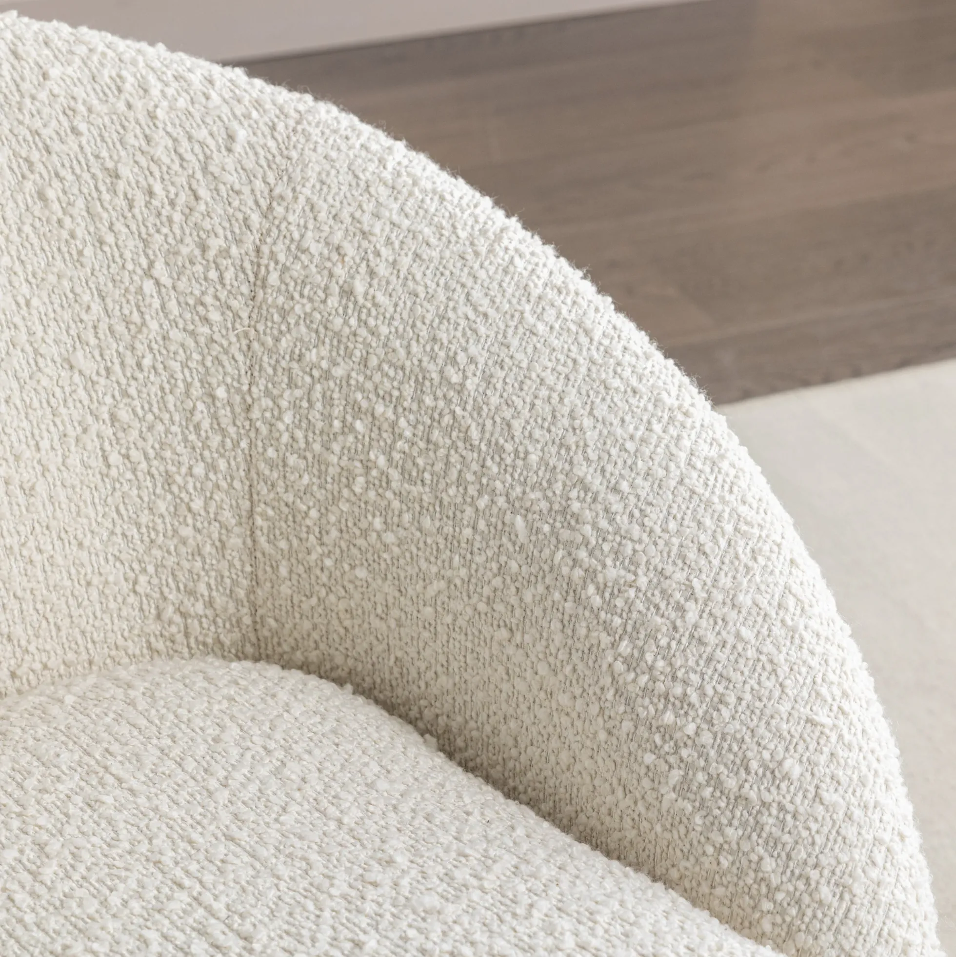 Walker Edison | Boucle Swivel Chair