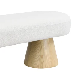 Walker Edison | Boucle Upholstered 64in Bench