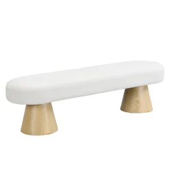 Walker Edison | Boucle Upholstered 64in Bench
