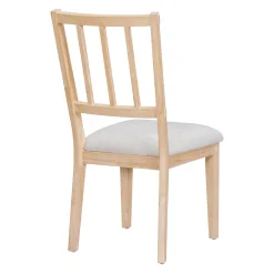 Walker Edison | Charming 5-Piece Rustic Round Dining Set with Chairs and Curved Bench
