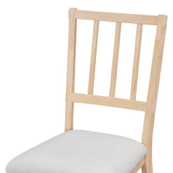 Walker Edison | Charming 5-Piece Rustic Round Dining Set with Chairs and Curved Bench