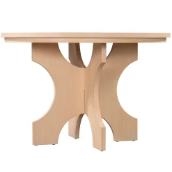 Walker Edison | Charming 5-Piece Rustic Round Dining Set with Chairs and Curved Bench