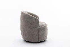 Walker Edison | Chenille Swivel Accent Barrel Chair