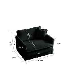 Walker Edison | Cloud Deep Seat Accent Sofa Chair