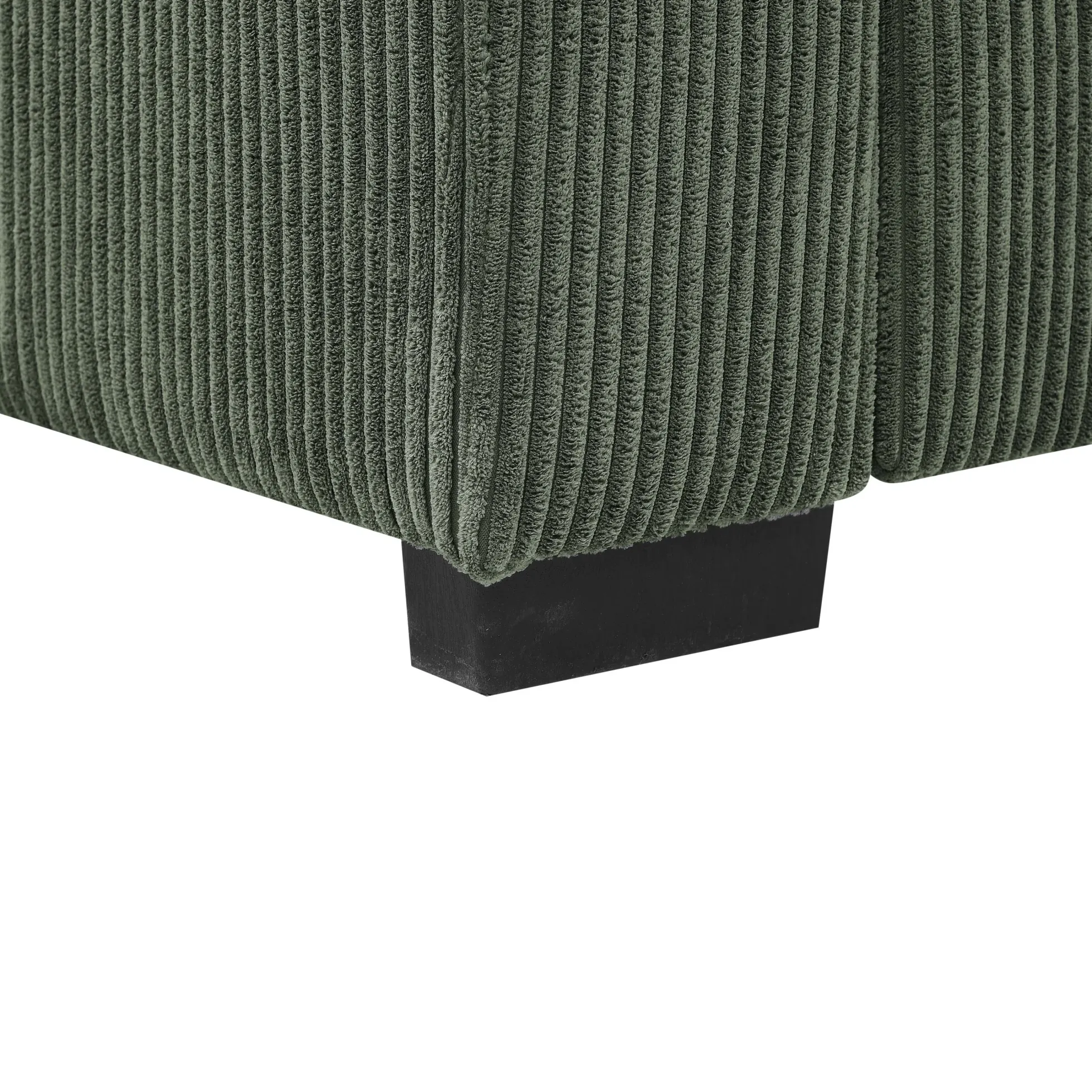 Walker Edison | Coastal Green Corduroy Loveseat Cloud Sofa