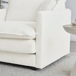 Walker Edison | Comfy Cloud Modular Sectional Sofa with Ottoman