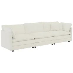 Walker Edison | Comfy Cloud Modular Sectional Sofa with Ottoman