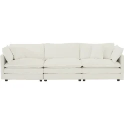 Walker Edison | Comfy Cloud Modular Sectional Sofa with Ottoman