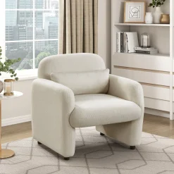 Walker Edison | Contemporary Boucle Accent Chair