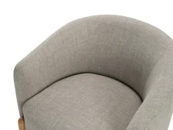 Walker Edison | Contemporary Style Accent Chair with Solid Wood Legs