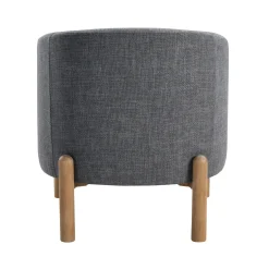 Walker Edison | Contemporary Style Accent Chair with Solid Wood Legs