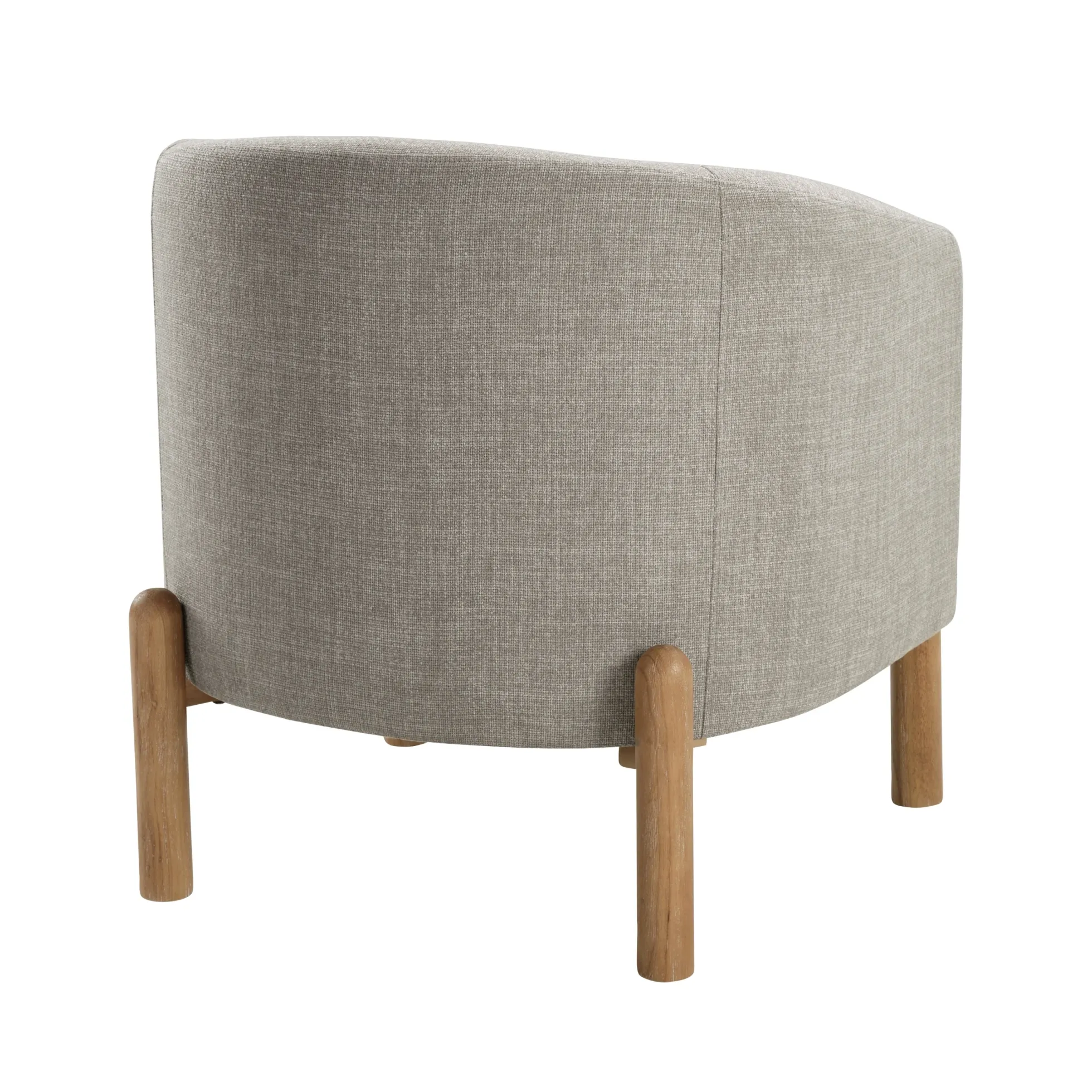Walker Edison | Contemporary Style Accent Chair with Solid Wood Legs