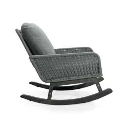 Walker Edison | Contemporary Minimalist Outdoor Rocking Chair Set of 2