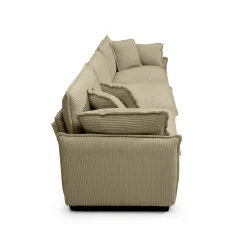 Walker Edison | Corduroy Cloud Couch with Ottoman