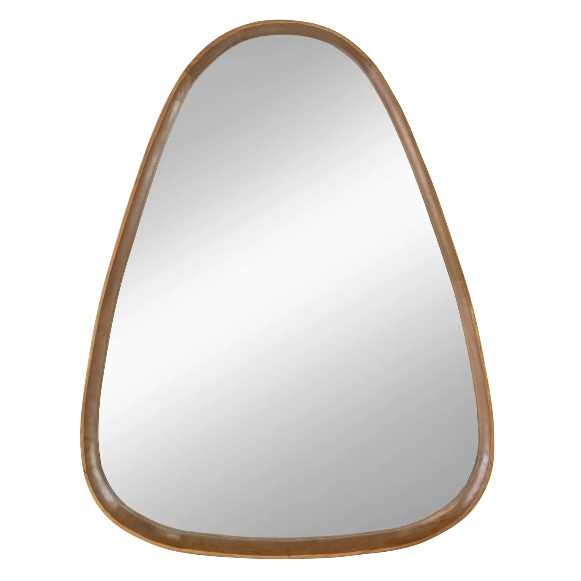 Walker Edison | Curve Design Wood Mirror