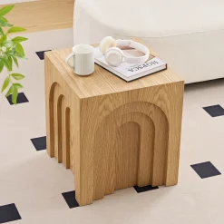 Walker Edison | Curve Design Square Side Table
