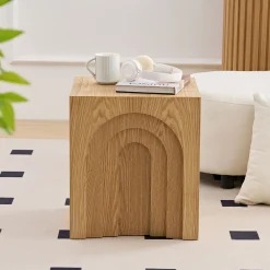 Walker Edison | Curve Design Square Side Table