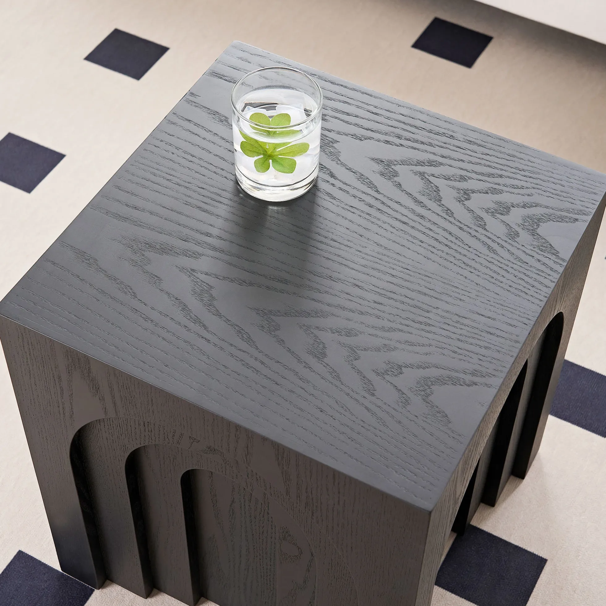Walker Edison | Curve Design Square Side Table
