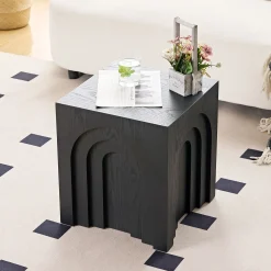 Walker Edison | Curve Design Square Side Table