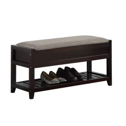 Walker Edison | Entryway Seating Bench with Shoe Storage
