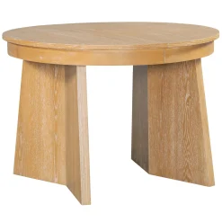 Walker Edison | Extendable 5-Piece Round Dining Table Set for 4