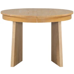 Walker Edison | Extendable 5-Piece Round Dining Table Set for 4