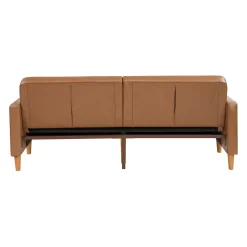 Walker Edison | Faux Leather Convertible Sleeper Sofa