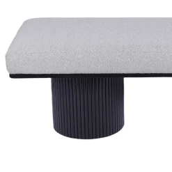 Walker Edison | Fluted Base Upholstered Bench