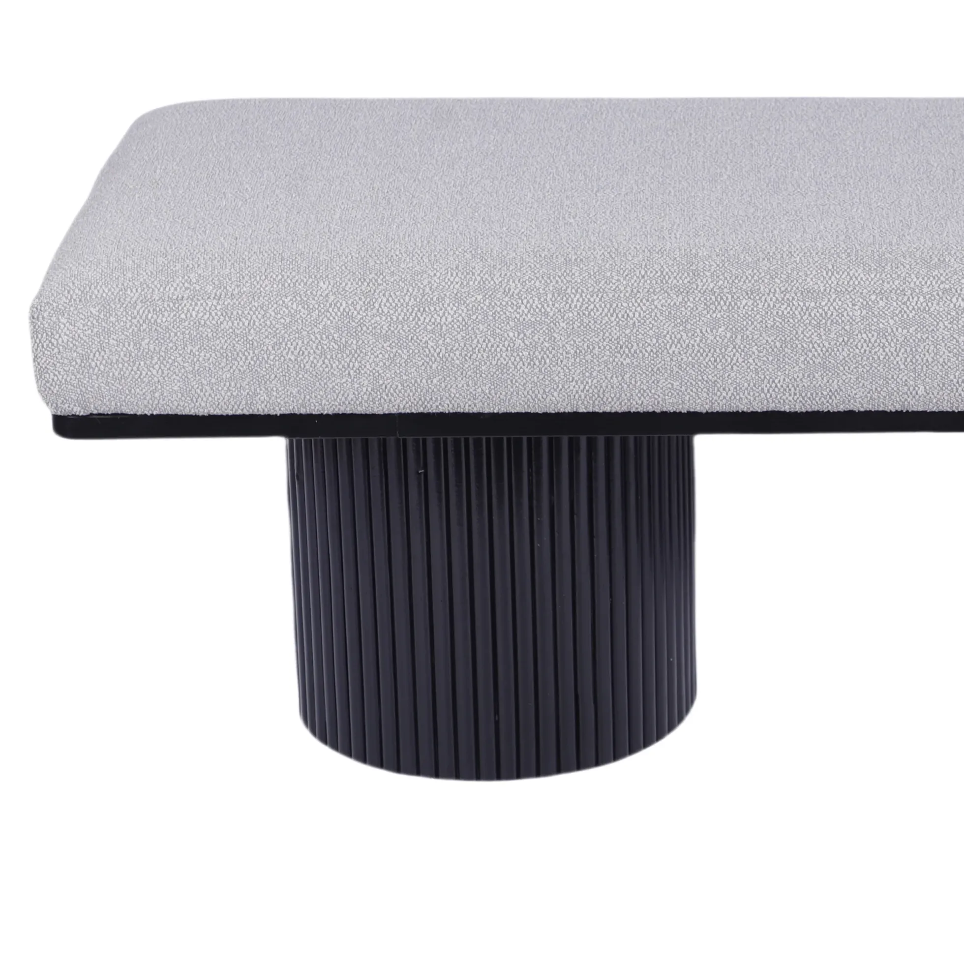 Walker Edison | Fluted Base Upholstered Bench