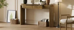 Walker Edison | Fluted Design Entryway Console Table and 2 Drawers