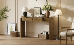 Walker Edison | Fluted Design Entryway Console Table and 2 Drawers